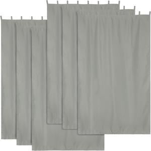 Yescom 54"x96" Outdoor Curtain Tab Top Drape UV30+ Pergola Porch Cabana Garden 6 Pack