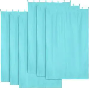 Yescom 54"x96" Outdoor Privacy Curtain Tab Top Drape UV30+ Pergola Porch Garden 6 Pack