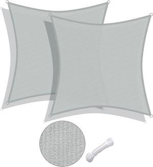 Yescom 2 Pack 10x10 Ft 97% UV Block Square Sun Shade Sail Canopy Cover Net Outdoor Yard Yescom 2 Pack 10x10 Ft 97% UV Block Square Sun Shade Sail Canopy Cover Net Outdoor Yard