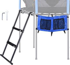 Yescom 39" Trampoline Ladder Kit with Shoe Bag 2 Step Anti Skid for 12 to 15 Ft Bounce