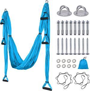 Yescom Aerial Flying Yoga Swing Set Hammock Sling Antigravity Inversion Tool Home Gym
