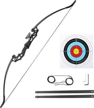 Yescom Recurve Bow Set Takedown Arrow Archery Hunting Right Hand Longbow Shooting Kit