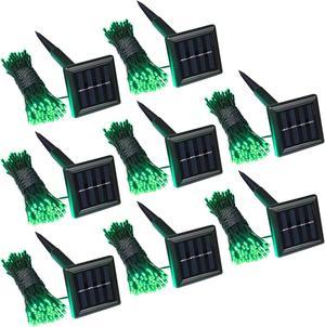 100 LED Solar Powered String Light Static Christmas Porch Party Decor 8 Pack