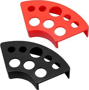 Tattoo Pigment Ink Cup Holder Stand 8 Holes Plastic for Tattoo Machine 2 Pack