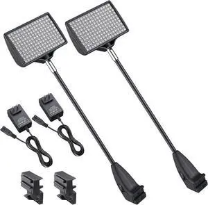 12W LED Trade Show Light 6500K Popup Booth Exhibit Back Drop Lighting 2 Pack
