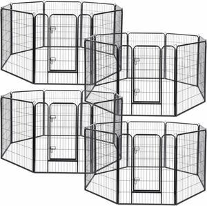 32 Pieces 31"x39" Pet Playpen Extra Large Dog Exercise Fence Panel Crate Yard