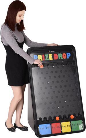 WinSpin 41x25" Large Prize Drop Board Game Customizable Slots with 12 Pucks Carnival Party