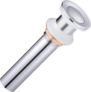 Aquaterior 1 3/8"  Bathroom Faucet Vessel Vanity Sink Pop Up Drain Stopper Without Overflow Polished Chrome