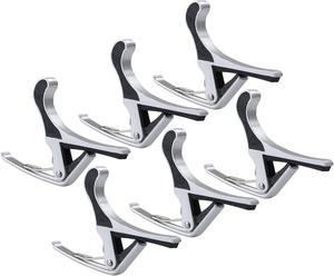 Guitar Capo Tune Clamp Accessories for Acoustic Electric Guitar Ukulele 6 Packs