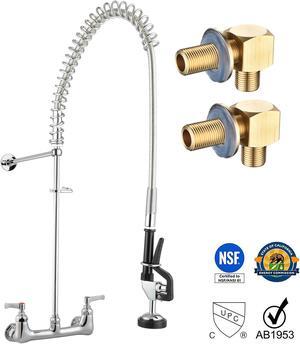 Aquaterior Commercial Kitchen Pre-Rinse Faucet w/ Installation Kit 41" Height