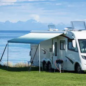 8x14 Ft RV Awning Replacement Fabric Canopy Camper Trailer Block UV Outdoor 8x14 Ft RV Awning Replacement Fabric Canopy Camper Trailer Block UV Outdoor