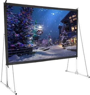 100 Portable Fast Folding Projector Screen 169 HD w Stand for Indoor Outdoor