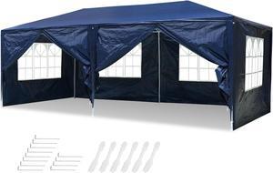 10'x20' Outdoor Wedding Party Cater Fetes Patio Gazebo w/ 6 Removable Side Walls Large Canopy