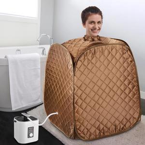 2L Portable Steam Sauna Spa Folding Tent Fast Fold Slim Weight Loss Detox Therapy Personal Home