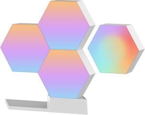 Yescom Hexagon Smart Light Modular LED Panel DIY Voice Control WIFI 6 Pack Gifts