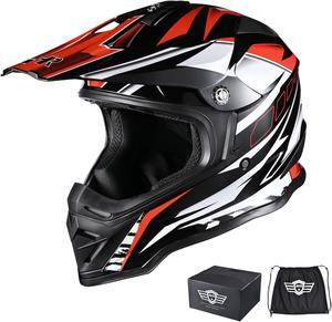 AHR H-VEN25 Full Face Helmet DOT Adult Outdoor Motocross Off-Road Dirt Bike L