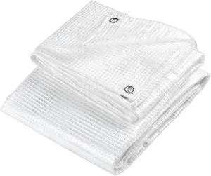 Yescom 6x12 Ft Clear Tarp Duty 14 Mil Tarpaulin Cover Waterproof with Grommets