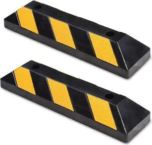 Yescom 22" Premium Rubber Curb Parking Block Car RV Trailer Wheel Tire Stopper Stop Aid 2 Packs