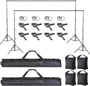 8.5x10Ft Photography Background Backdrop Stand Kit Adjustable Crossbar 2 Packs