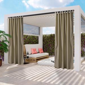 Yescom 54"x108" Outdoor Privacy Curtain Panel Tab Top UV30+ Patio Lanai Pergola 1 Piece