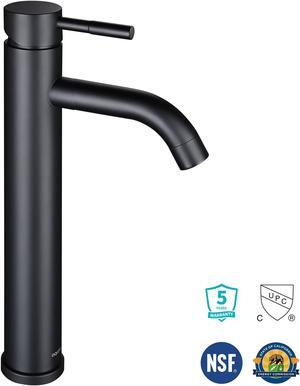 12" Modern Bathroom Lavatory Vessel Sink Faucet Single Handle Oil Rubbed Bronze