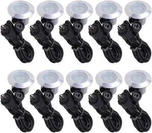 10 x Deck Lights Decor Garden Mall Outdoor Romantic Beauty Step Stair Lamp Waterproof