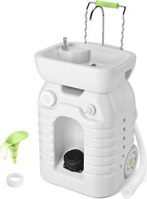 Yescom 45L Portable Sink Hand Wash Station with Pump 12 Gallon Washing Outdoor Travel Camping Booth