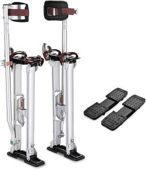 Yescom Drywall Stilts w/ 1 Pair Stilt Sole Replacement 24"-40" Aluminum Tool Painting