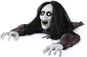 Yescom Halloween Prop Zombie Groundbreaker w/ Sound & LED Eyes Party Decoration 2024