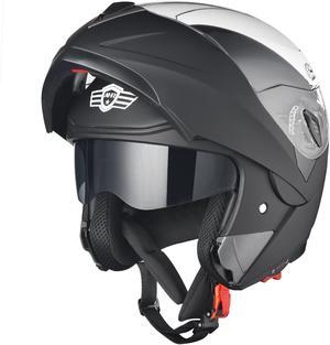 AHR RUN-F3 Full Face Motorcycle Helmet DOT Approved Street Bike Removable Liner M