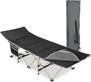 Potable Folding Camping Cot Bed Carry Bag for Travel Home Lounging Office Rest