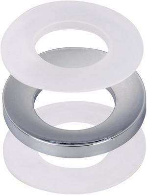 Aquaterior Chrome Mounting Ring For Home Bathroom Glass Vessel Sink Drain Mount Support