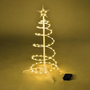 Yescom Munchkin 2ft LED Spiral Tree Light 79 LEDs Battery for Indoor Outdoor Holiday Christmas Decoration Warm White