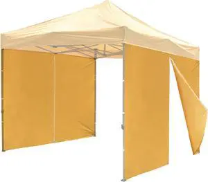 Instahibit 1080D Privacy Sidewall Zipper 120g UV30+ Fits 10x10fr Canopy 2 Pieces