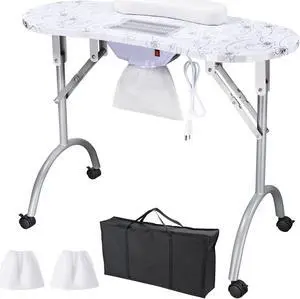 Byootique Portable Folding Manicure Nail Table Station Salon Desk Vented Beauty Spa Byootique Portable Folding Manicure Nail Table Station Salon Desk Vented Beauty Spa
