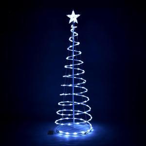 Yescom Twinkle 5Ft Spiral Christmas Tree Light 182 LED 8 Model for Indoor Outdoor Yard Holiday Decoration Cool White