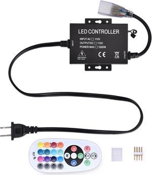 DELight 24 Key Remote Control Replacement for RGB Neon Rope Light Flexible LED Strip