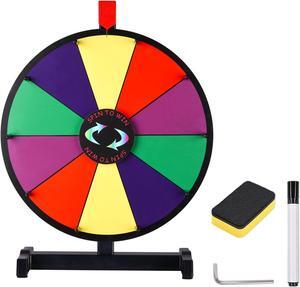WinSpin 15" Prize Wheel 10 Slot Clicker Tabletop Spin Dry Erase Marker Eraser Fortune Game Carnival WinSpin 15" Prize Wheel 10 Slot Clicker Tabletop Spin Dry Erase Marker Eraser Fortune Game Carnival