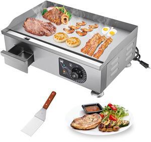 WeChef 3000W 22" Electric Griddle Countertop Commercial Flat Top Hot Plate Restaurant BBQ Grill