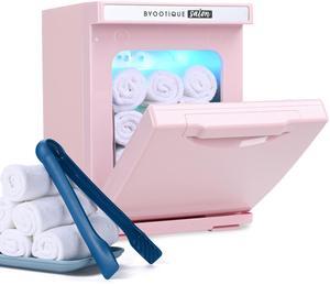 Byootique 5L Mini Towel Warmer, Fast Heating Portable Towel Warmer for Facial Spa, Hair Salon, Pink