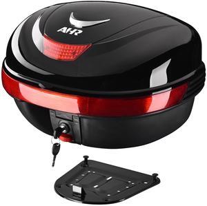 AHR 35L Motorcycle Tour Tail Box Scooter Trunk Storage Lock Carrier Case for Helmet