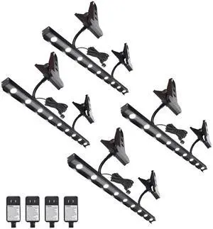 Instahibit Adjustable LED Light for Retractable Banner Stand Trade Show 4 Packs