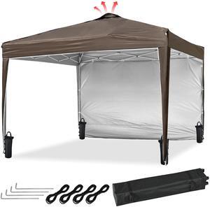 InstaHibit 10x10 Ft Pop Up Canopy with Sidewall & Bag Party Tent Outdoor Event