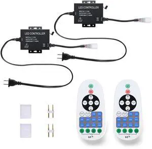 Yescom DEL-CON01 2 Pack Controller with 23-Key Remote for Neon Lights Models DEL-D50W, DEL-D100W