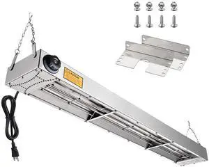 WeChef 43" Commercial Food Warmer 1100W Electric Strip Heater Stainless Steel Heating Lamp for Restaurant