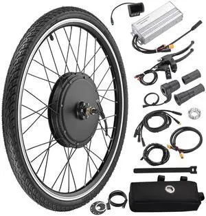 Yescom Electric bike Motor Kit 26"Front Wheel 48V 1000W Motor E-Bike Conversion Kit w/LCD Display