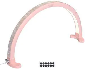Byootique Nail Desk Lamp Half Moon Light 3360LM 48W Nail Tech Lamp Lash Light Adjustable Manicure Beauty Salon Home Spa