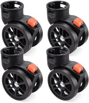 Byootique 4Pcs 2" Swivel Replacement Wheel Caster with Locking Brake for BYOOTIQUE Makeup Case