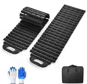 Yescom 39"x11" Tire Traction Mats Emergency Recovery Track for Car Truck in Mud Snow