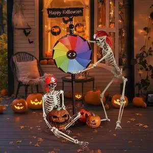Yescom 2PCS Pirate Life Size Skeleton Poseable Full Size Halloween Party Decoration Haunted House 2025
